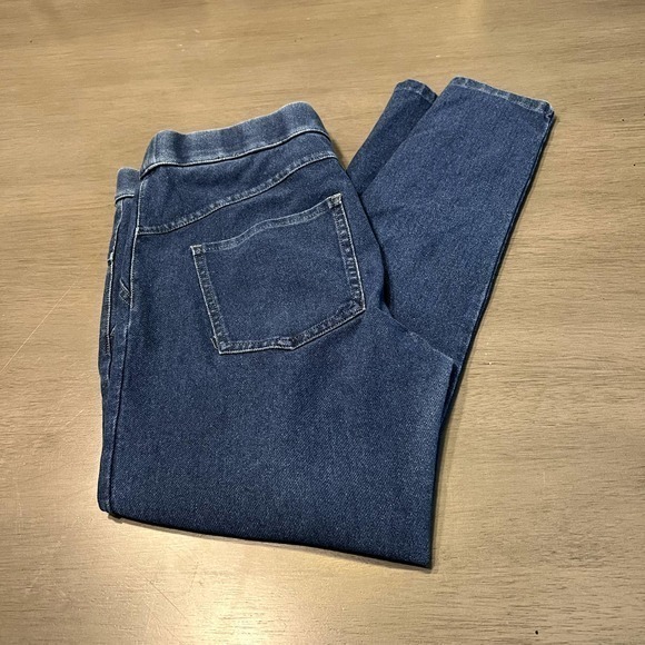 Nordstorm Womens Blue Denim Pull on Elastic‎ Waist Jeggings Size Small - Picture 1 of 11